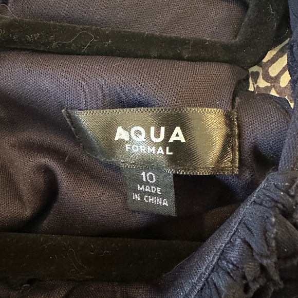 Aqua Navy High Low Dress - Picture 6 of 6